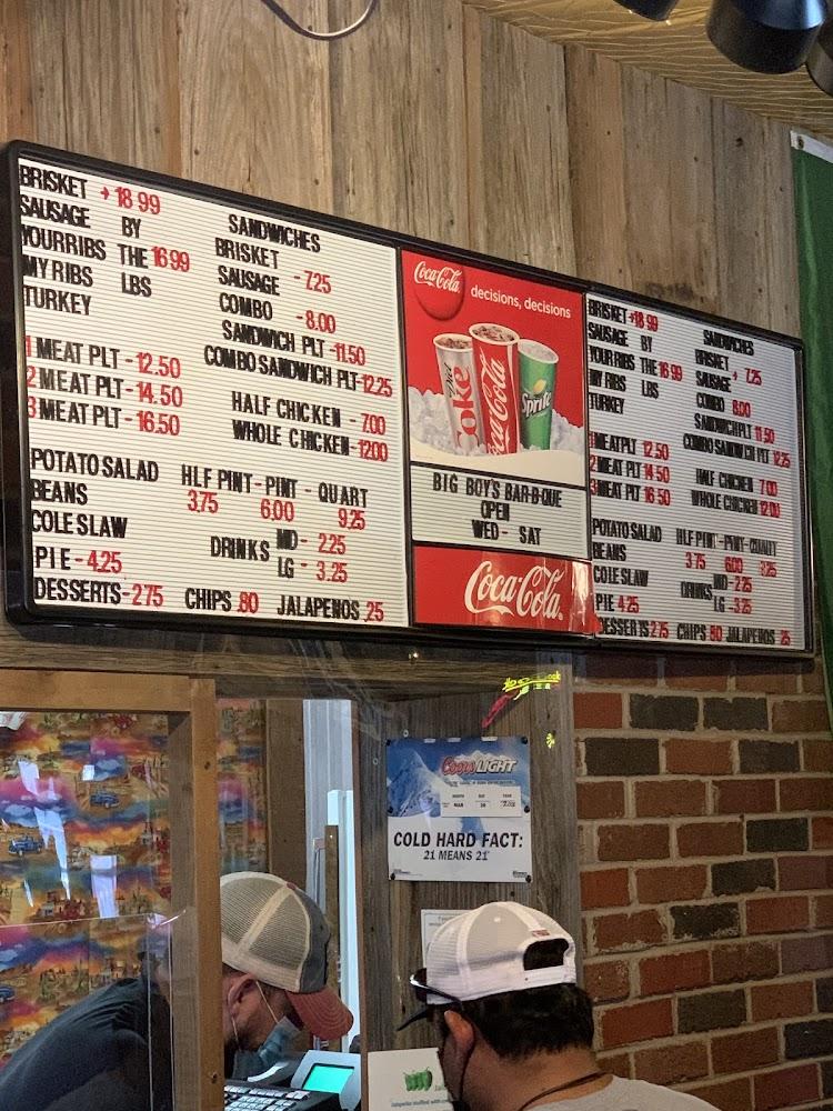Big Boys Bar-B-Que Menu image 3